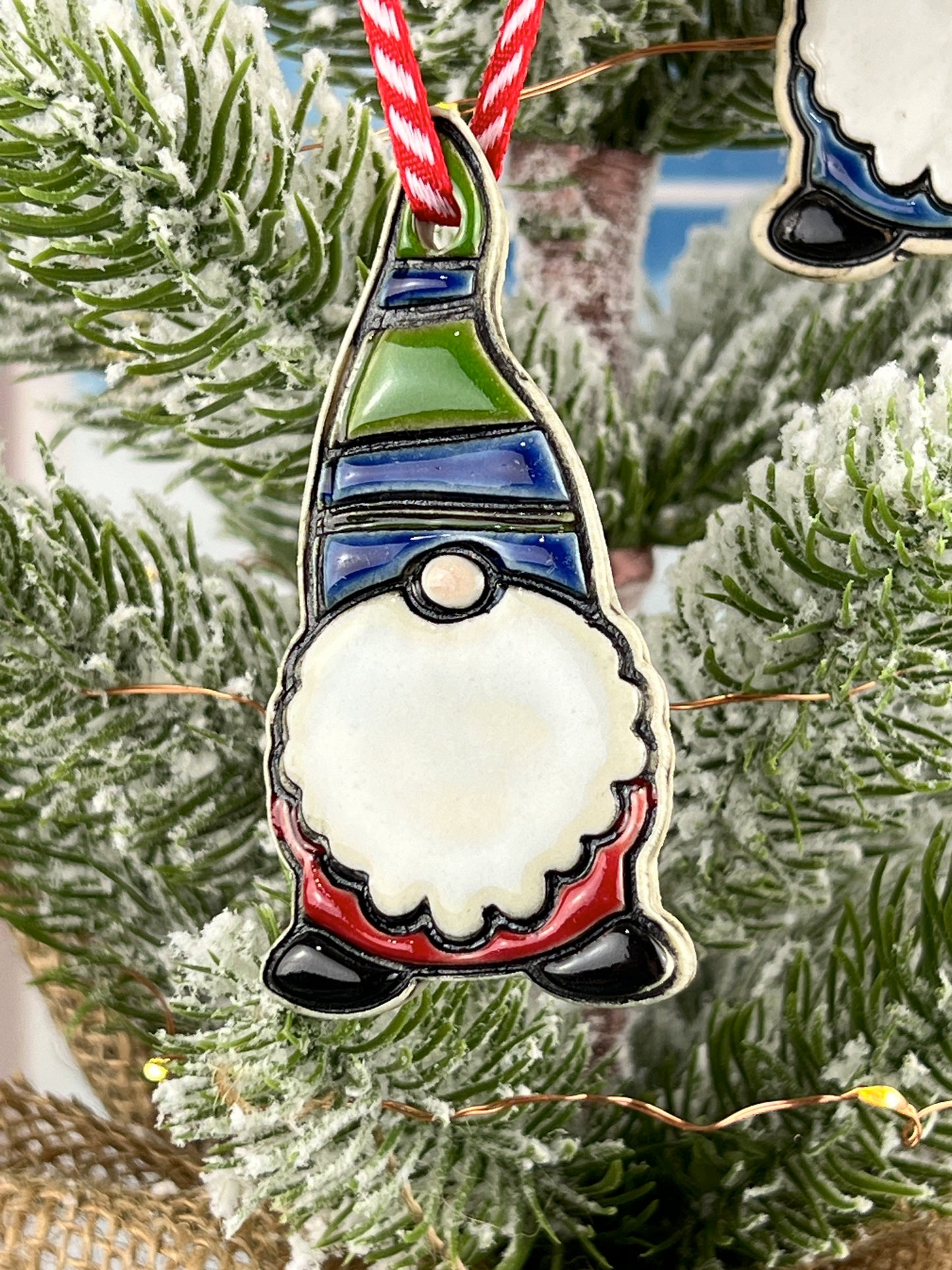 Plump Gnome Christmas Ornaments