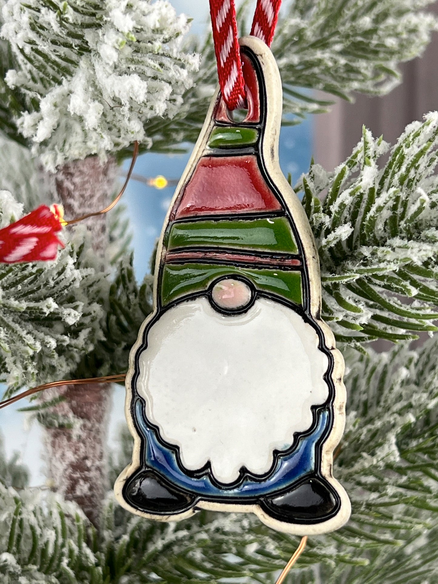 Plump Gnome Christmas Ornaments