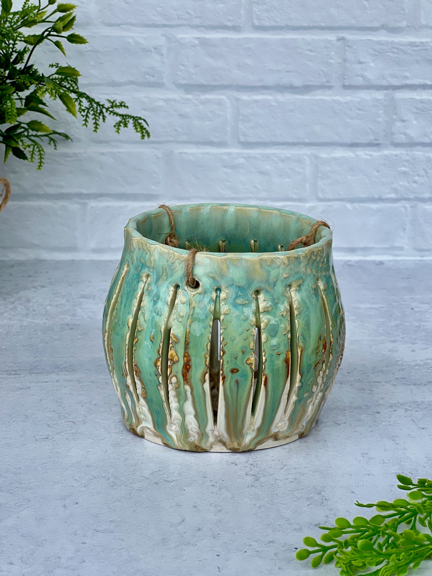 Ceramic Textured Lantern