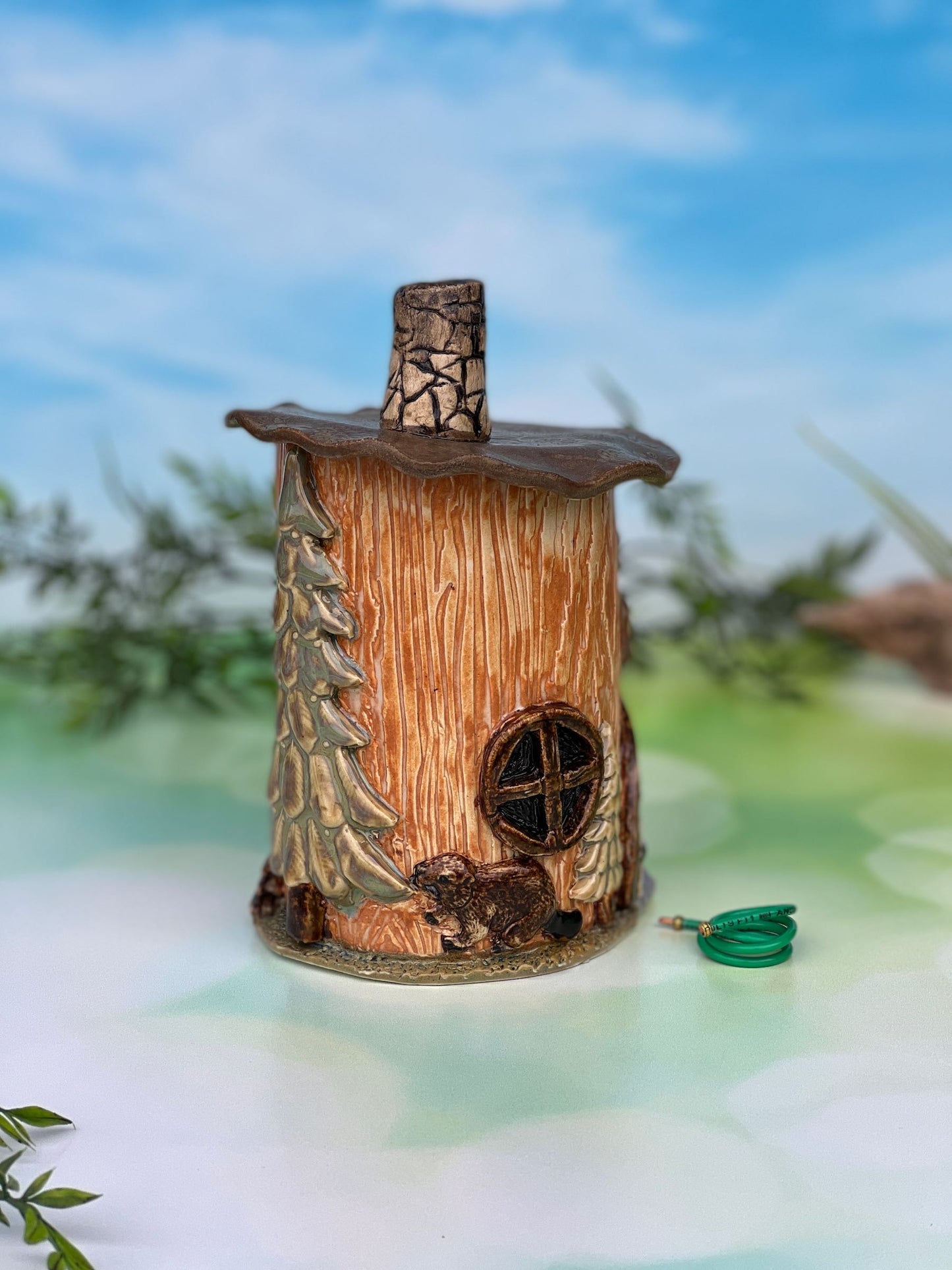 Miniature Woodshed Fairy Garden House
