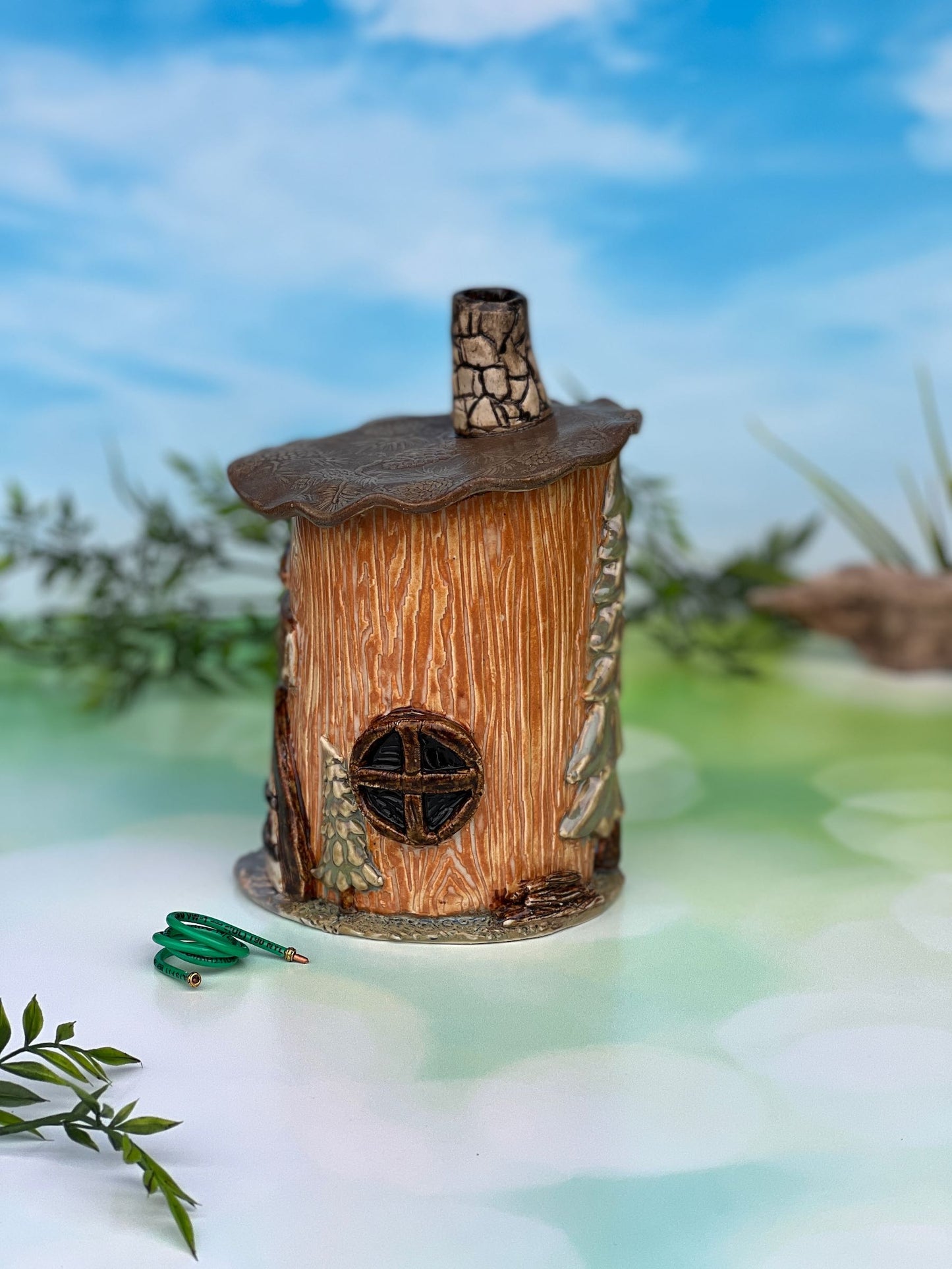 Miniature Woodshed Fairy Garden House