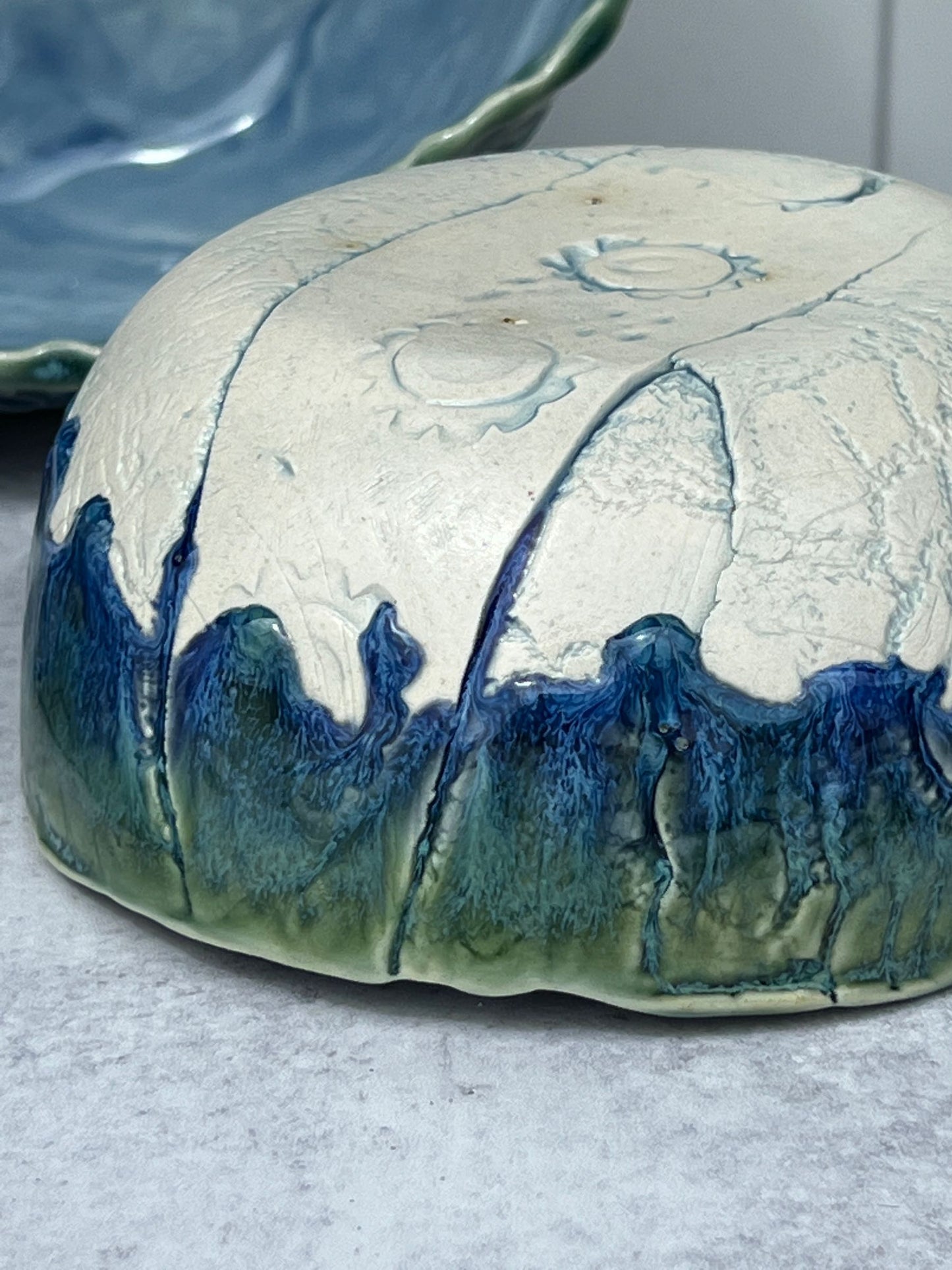 Salad Bowl Set for Two Lace Textured