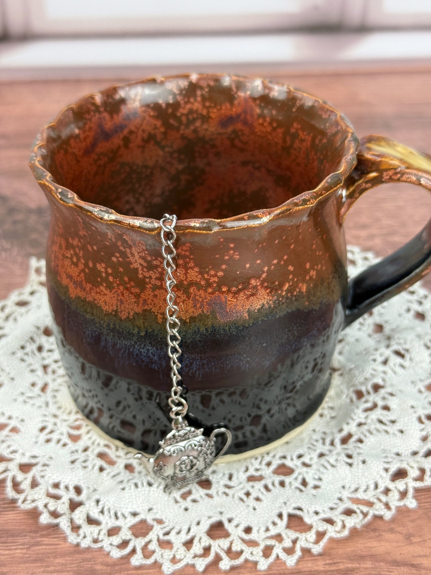 Obsidian and Ancient Copper Mug