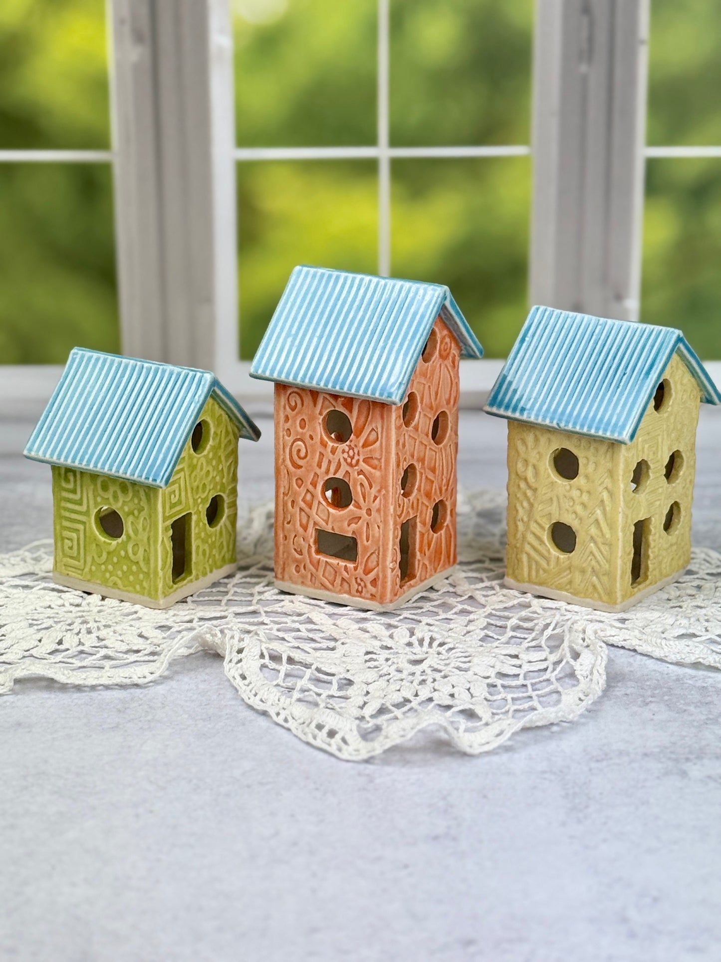 Three Colorful Springtime Luminaries