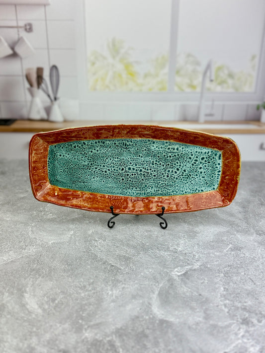 Ancient Jasper and Green Serving Tray