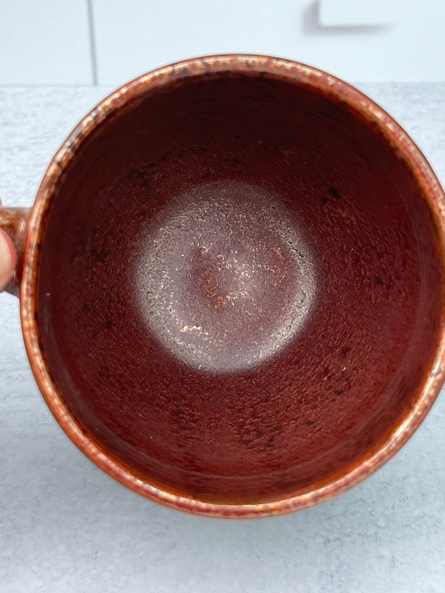 Wheel Thrown Porcelain Ancient Copper and Jade Colored Mug