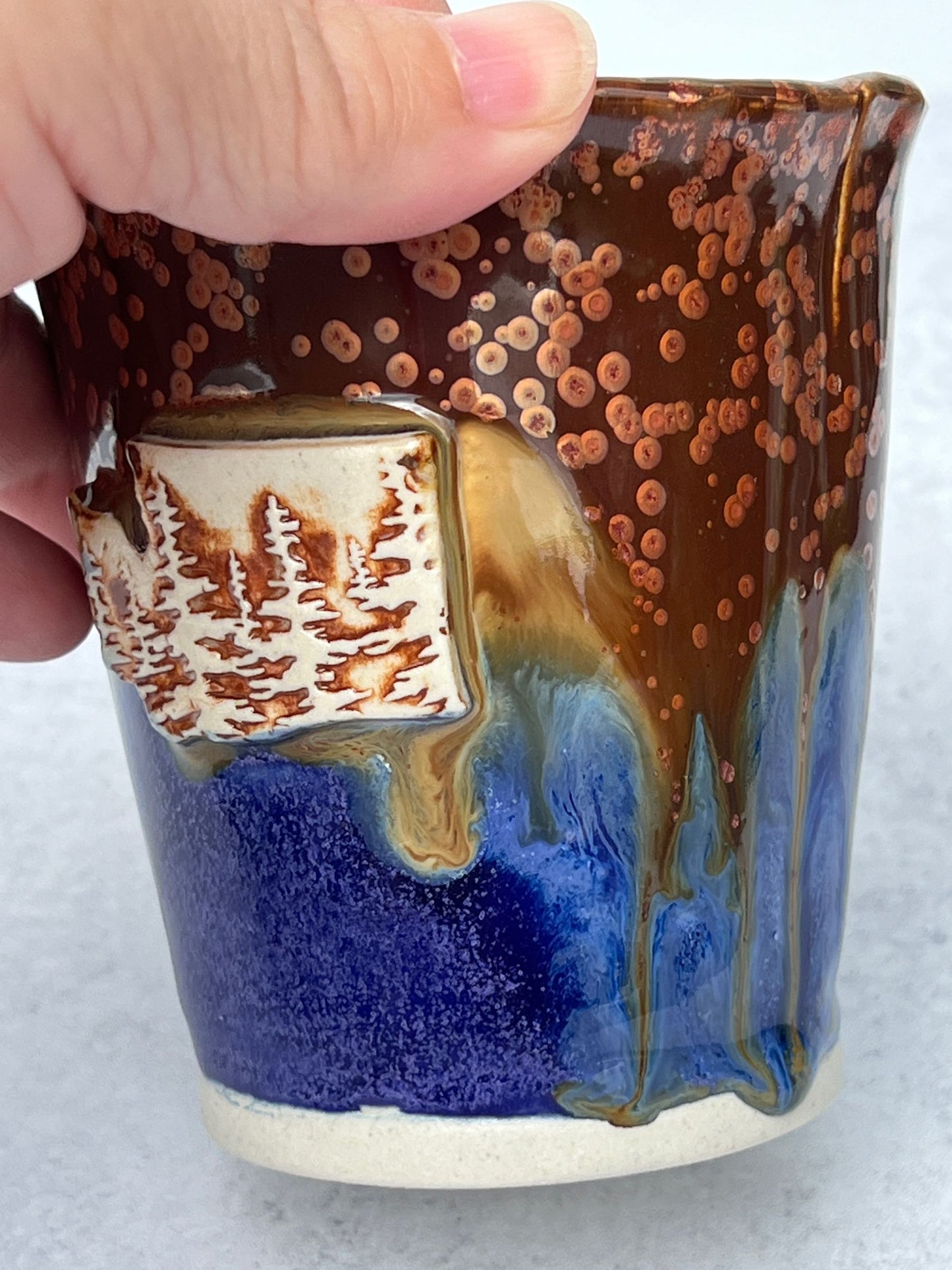 Hand Built Washington State Drinking Cups