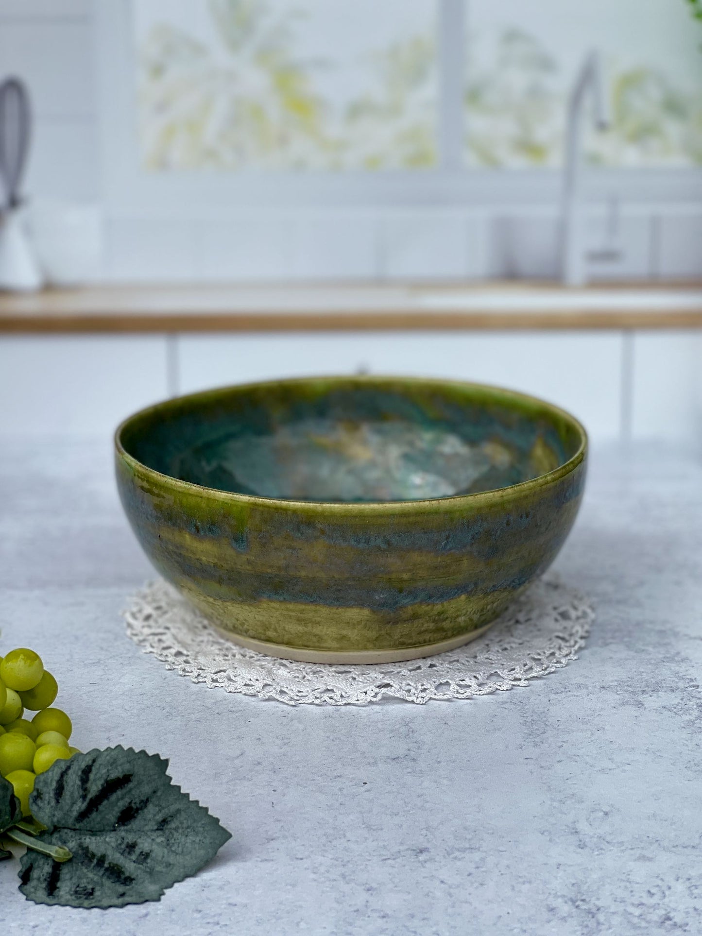 Wheel Thrown Porcelain Textured Turquoise Glazed Snack Bowl